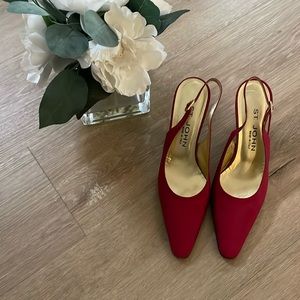 Satin St. John Pumps